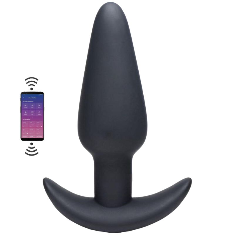 Erox Nano Black Telefon Kontrollü Titreşimli Anal Plug