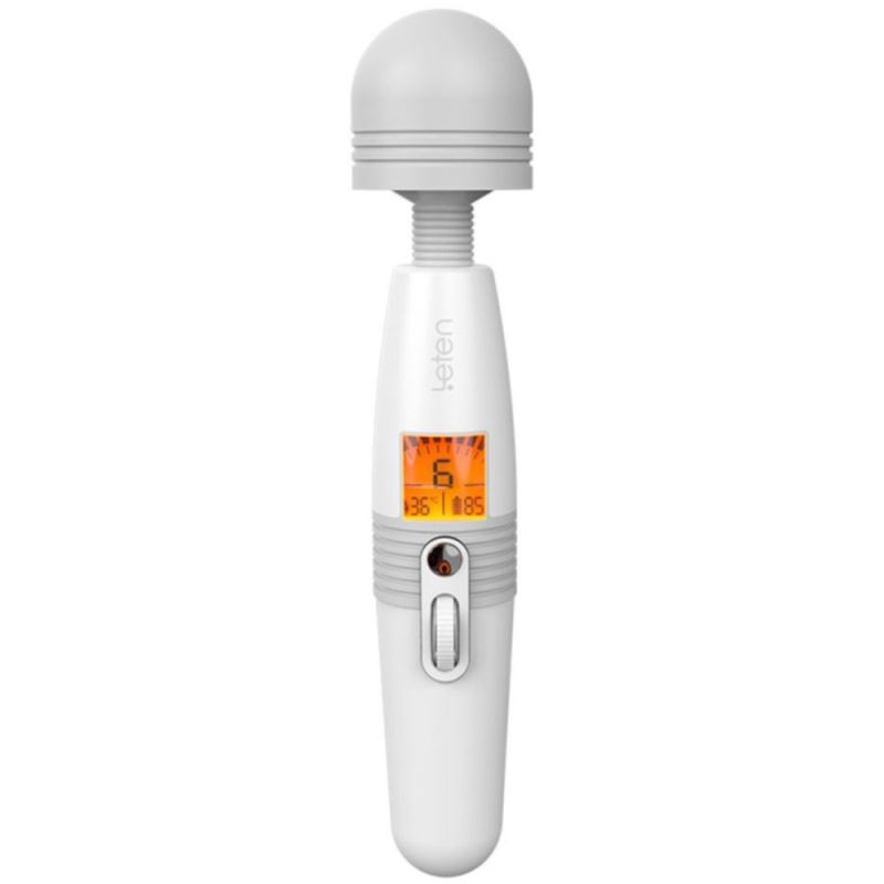 Leten Young Version Professional Massager Isıtmalı Masaj Wand Vibratör-Gray