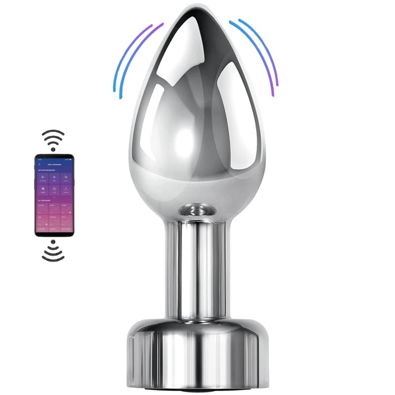 Sexual World Anal Play Telefon Uyumlu 10 Mod Metal Anal Vibratör-X Large