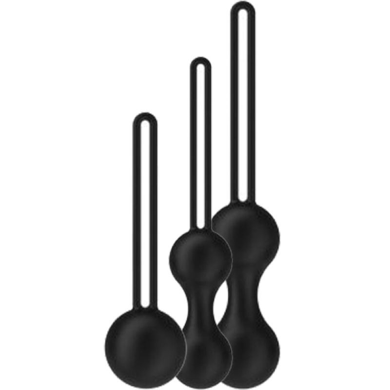 Sexual World Kegel Balls Exercisers Metal Ağırlıklı Kegel Egzersiz Topu Set-Black