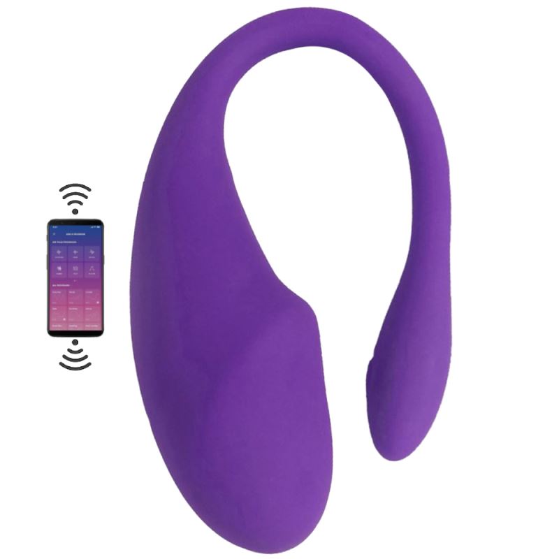 Sexual World Push Telefon Kontrollü Giyilebilir Vibratör-Purple