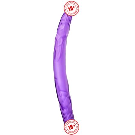 Seven Creations Double Jelly Flexible Çift Taraflı Realistik Penis-Purple