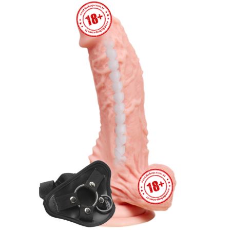 Sexual World Classic Mars 17.5 cm Belden Bağlamalı Realistik Penis