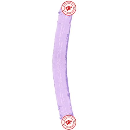 Sexual World Double Ended Jelly Dildo 30 cm Çift Taraflı Jel Penis-Purple