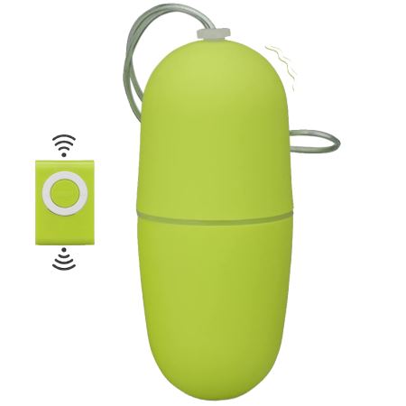 Sexual World Remote Control Egg Vibe 20 Mod Giyilebilir Mini Vibratör-Green